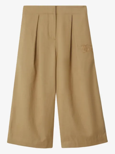 Burberry Kids Equestrian Knight pleated trousers