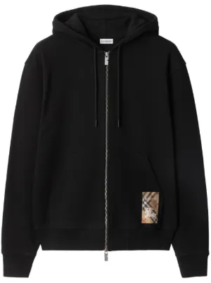 Burberry チェック パーカー | ブラック | FARFETCH JP
