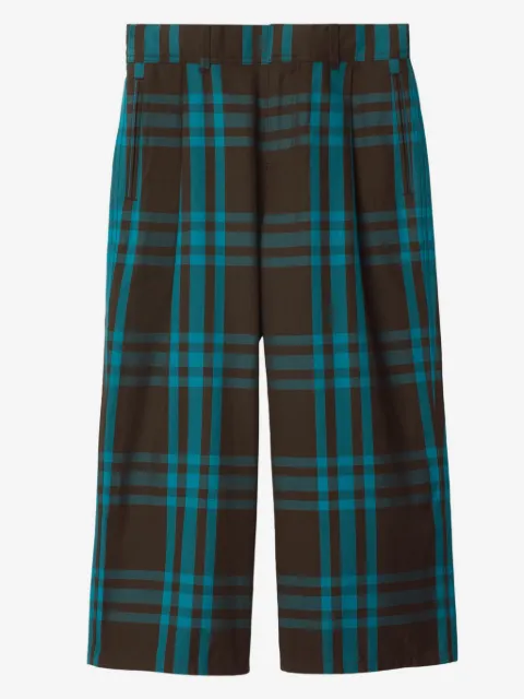 Burberry Kids pantalones con motivo Check