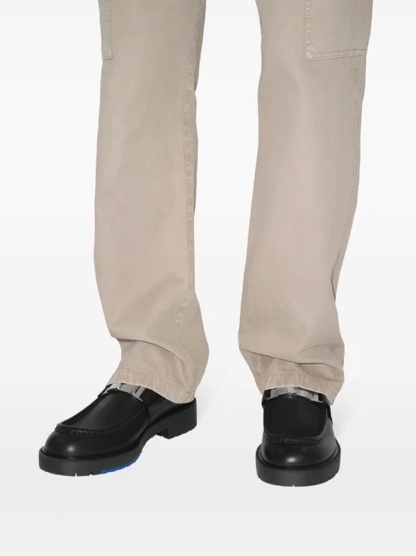 スニーカー Burberry Beige Leather Raft Loafers Burberry Beige Leather Raft Loafers | italist