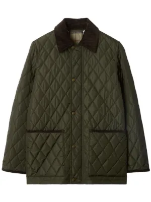 Burberry Quilted Jacket | Green | FARFETCH