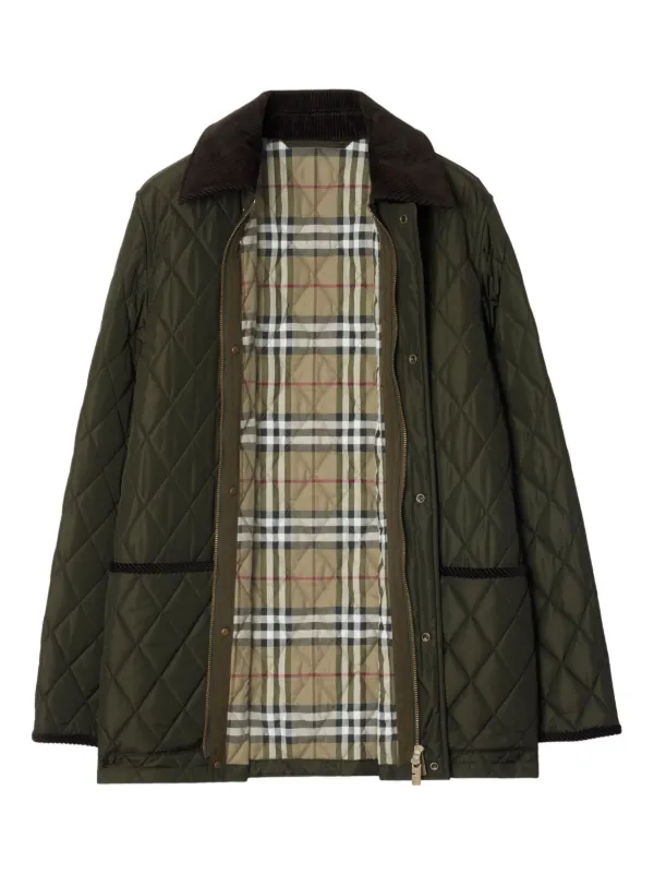 Burberry Quilted Jacket | Green | FARFETCH