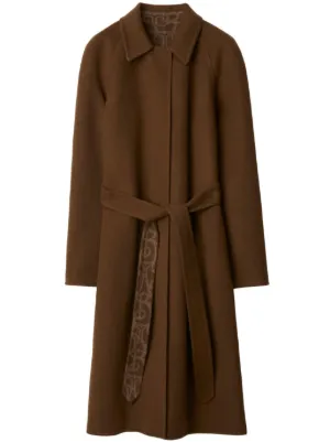 JW Anderson ベルテッド コート | ブラウン | FARFETCH JP