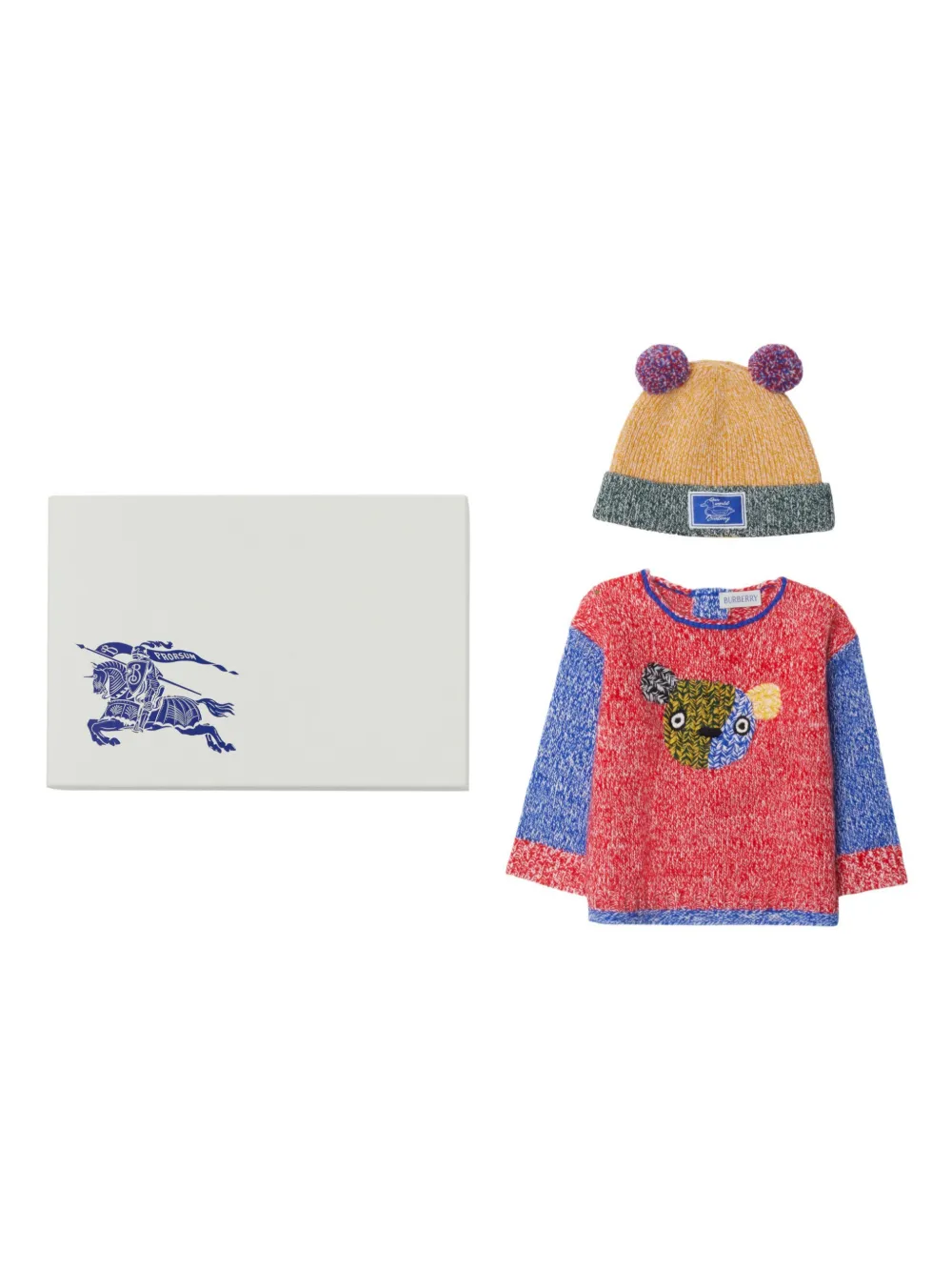 Burberry Kids Thomas Bear Strampler (2er-Set) | Rot | Image 1