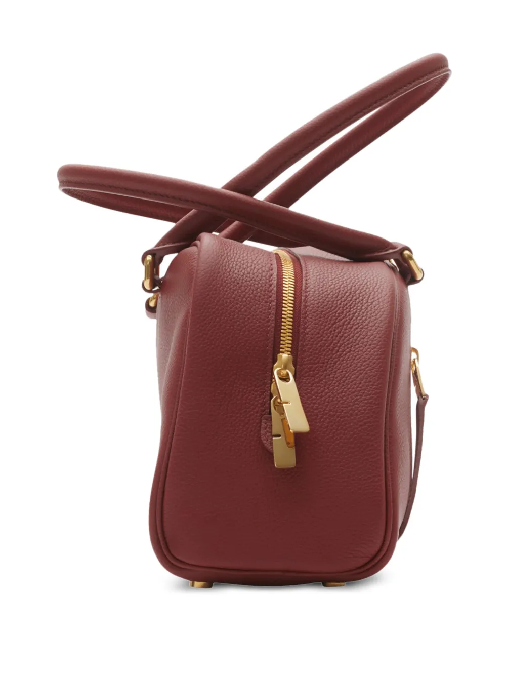 Burberry Small Shield Twin Bowling Bag In Red