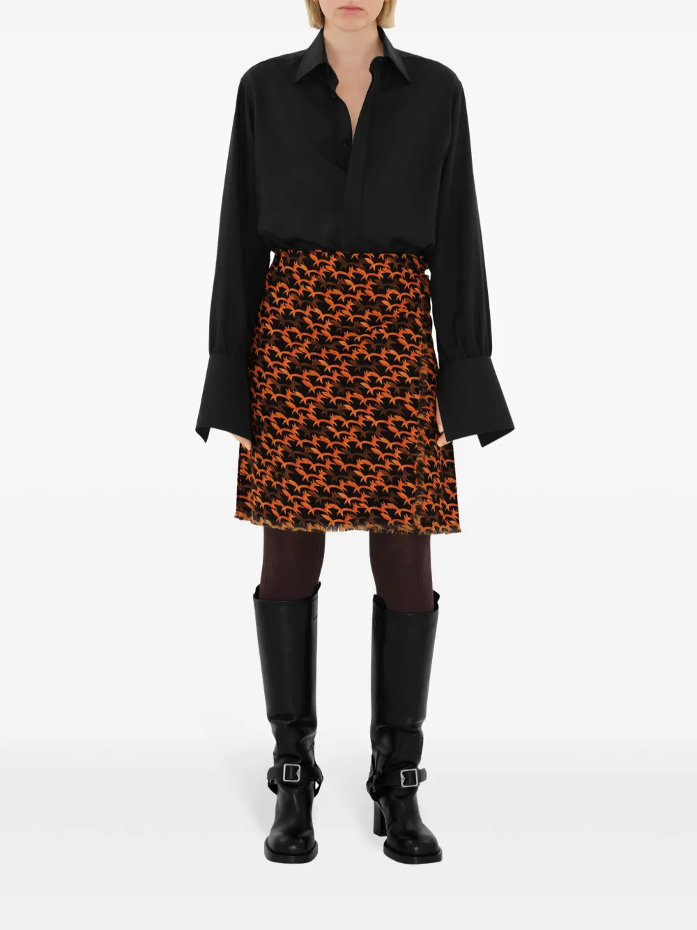 Burberry Fox Wool Kilt - Zwart