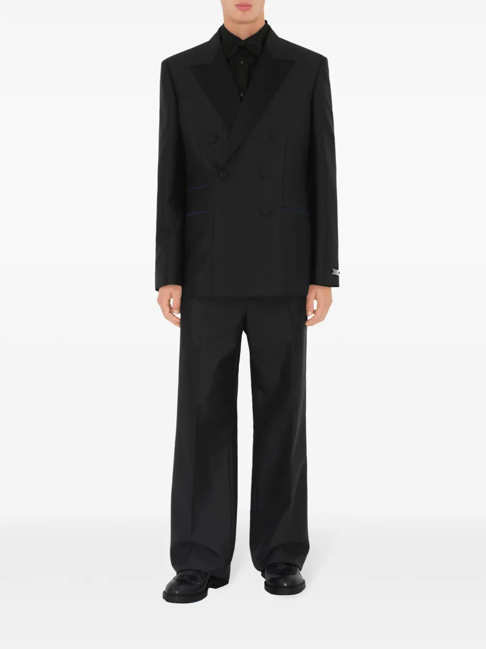 Burberry cotton tuxedo shirt - Zwart