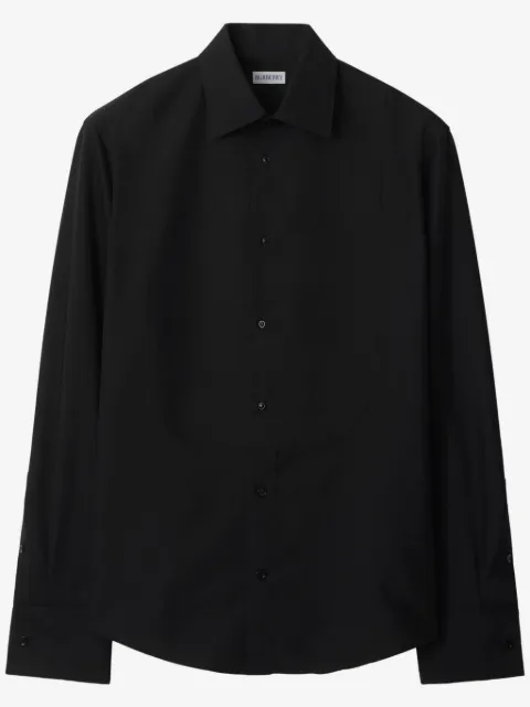 Burberry slim fit cotton silk tuxedo shirt