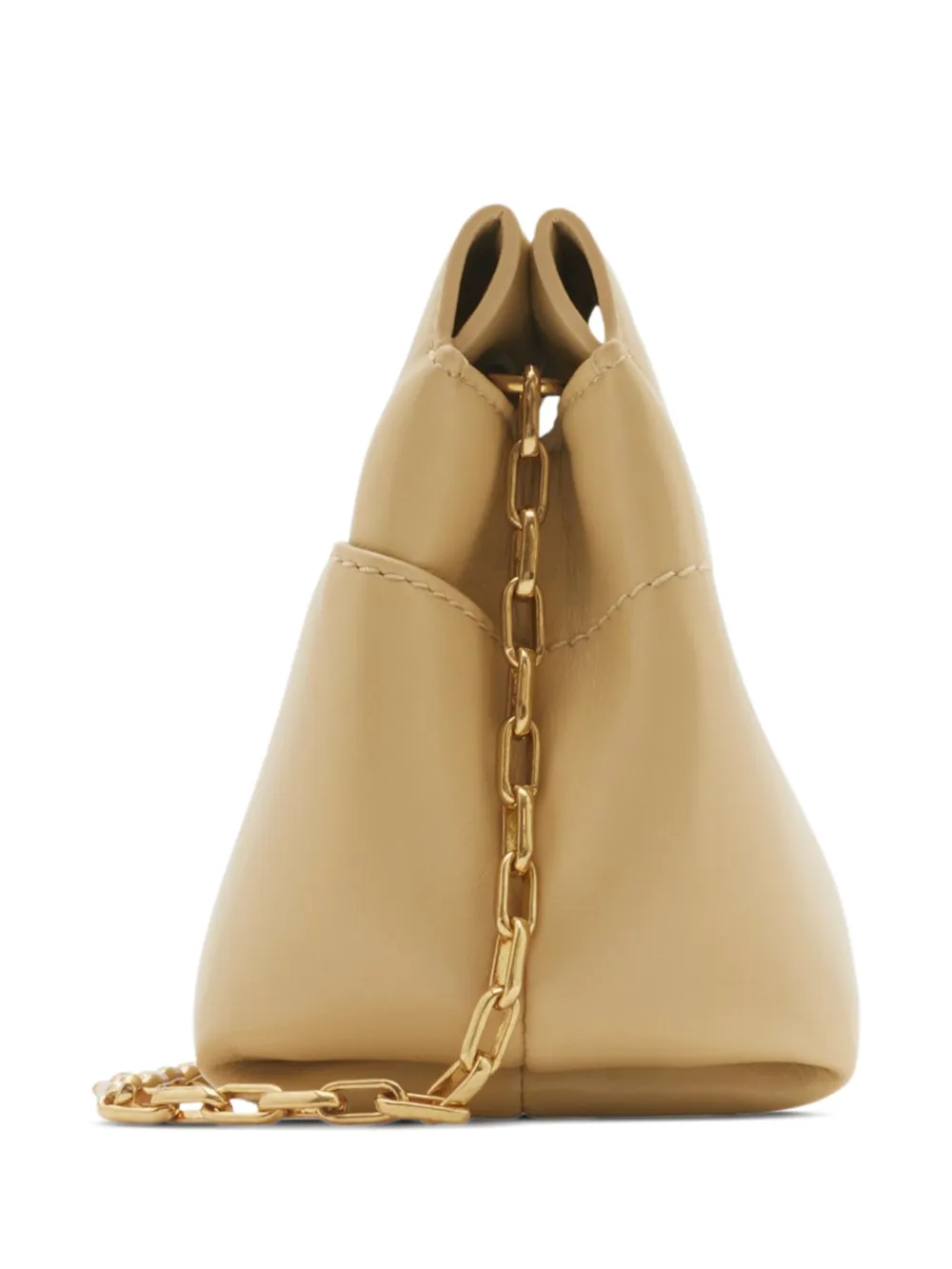 Burberry Snip clutch met ketting Beige