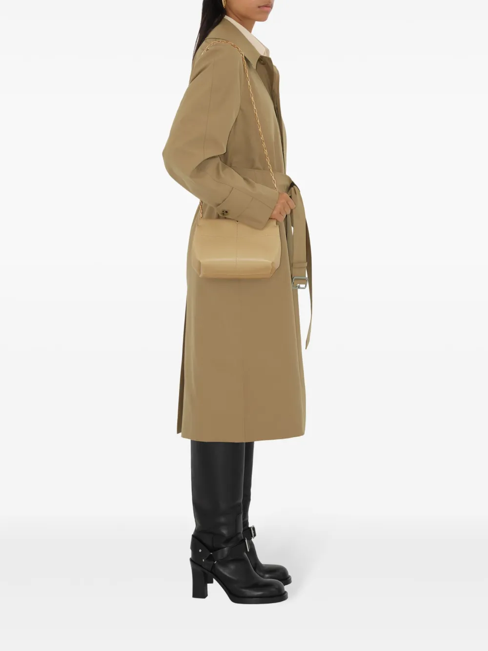 Burberry Snip Chain Clutch - Beige