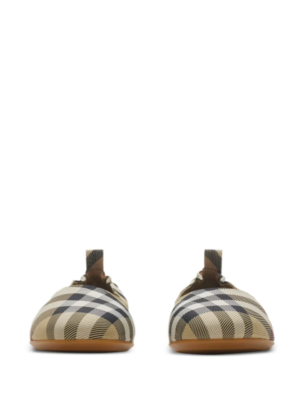 BURBERRY CHECK BALLET FLATS