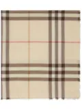 Burberry checked scarf - Neutrals