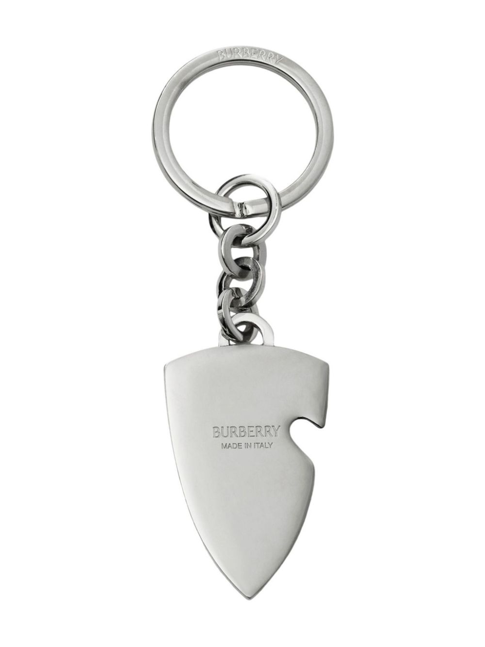 Burberry B Shield keyring - Zilver