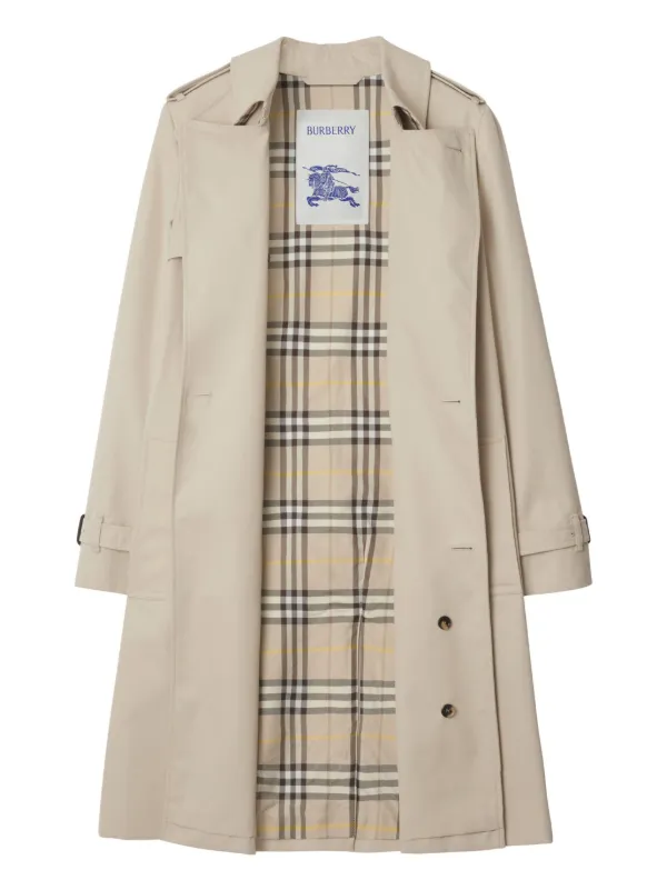Burberry Midi Trench Coat | Neutrals | FARFETCH