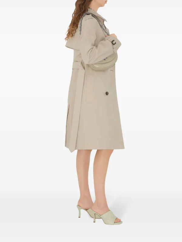 Burberry Midi Trench Coat | Neutrals | FARFETCH