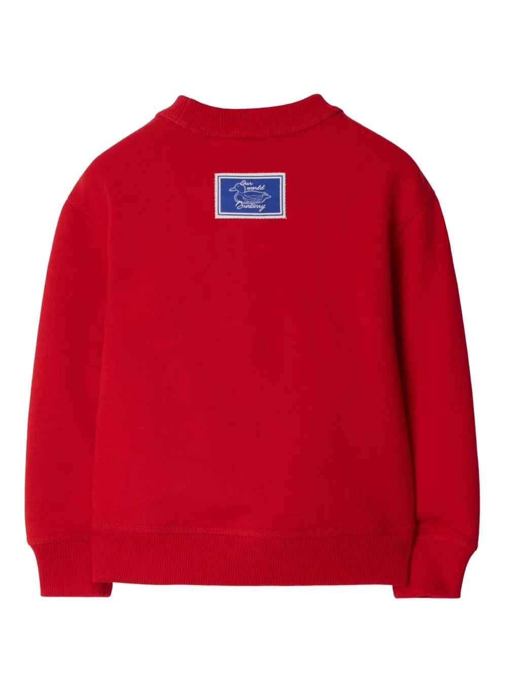 Burberry Kids Sweater met geborduurde tekst - Rood