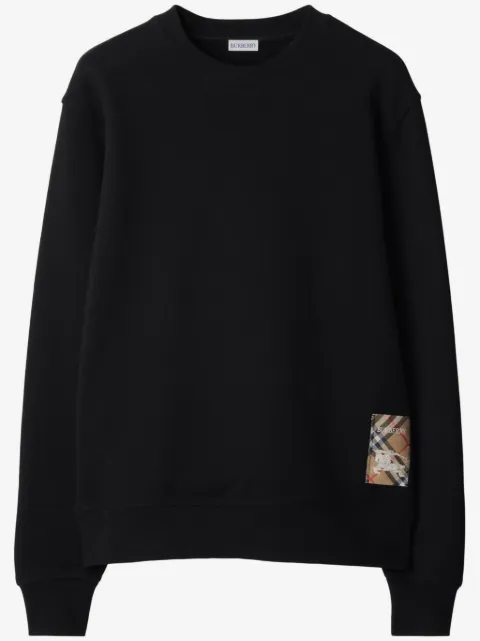 Burberry толстовка с нашивкой в клетку