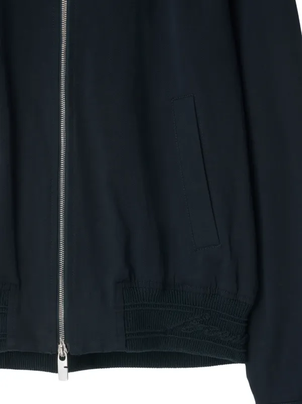 BURBERRY ジップアップジャケット Burberry ジップアップ シャツジャケット | ブルー | FARFETCH JP