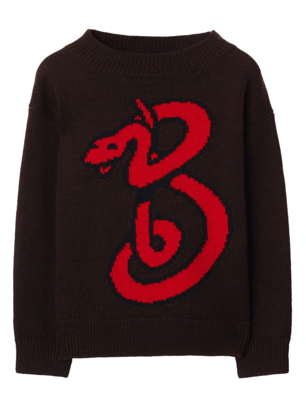 Burberry Kids Snake sweater - Brown