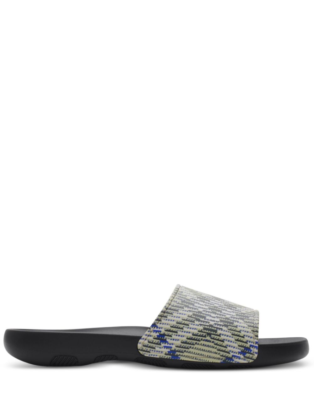 Burberry Vintage Check-pattern slides Grey