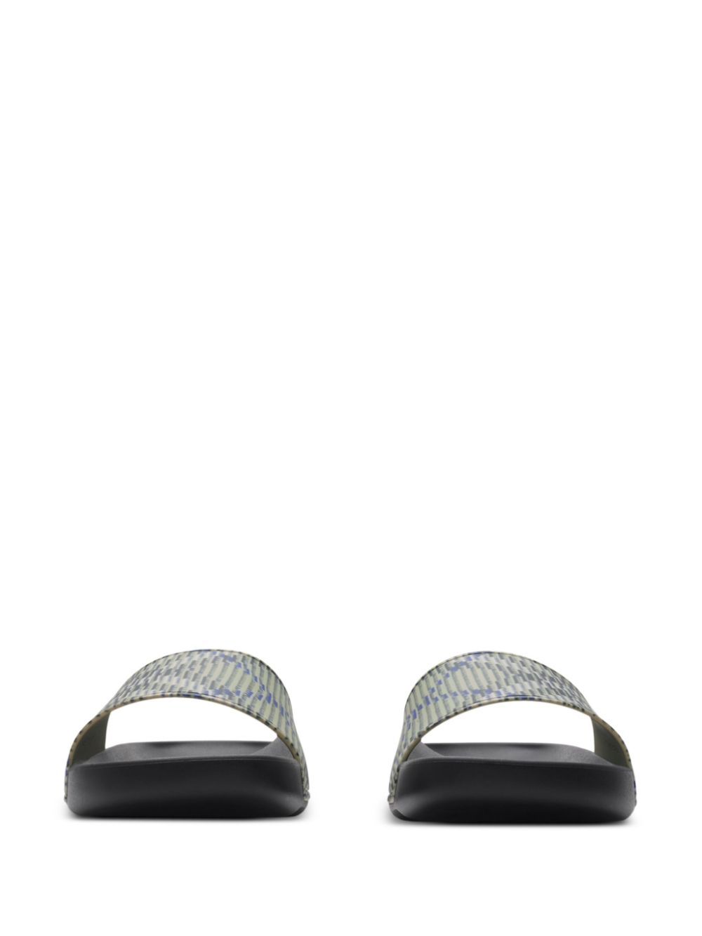 Burberry Vintage Check-pattern slides Grey