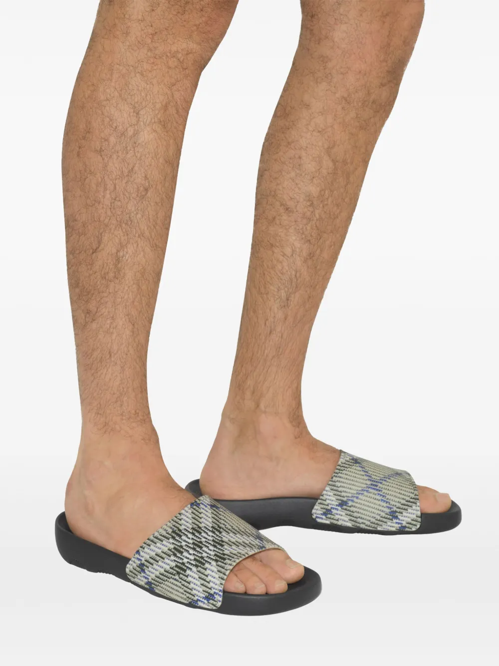 【送関込】Burberry☆バーバリー Vintage check slides Burberry Furley Vintage Check Slide Sandals | Neiman Marcus
