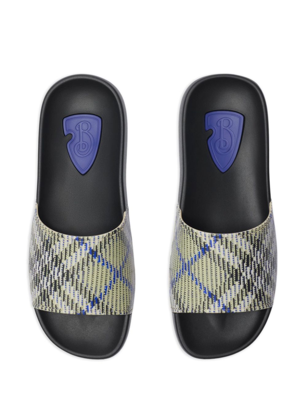 Burberry Vintage Check-pattern slides Grey