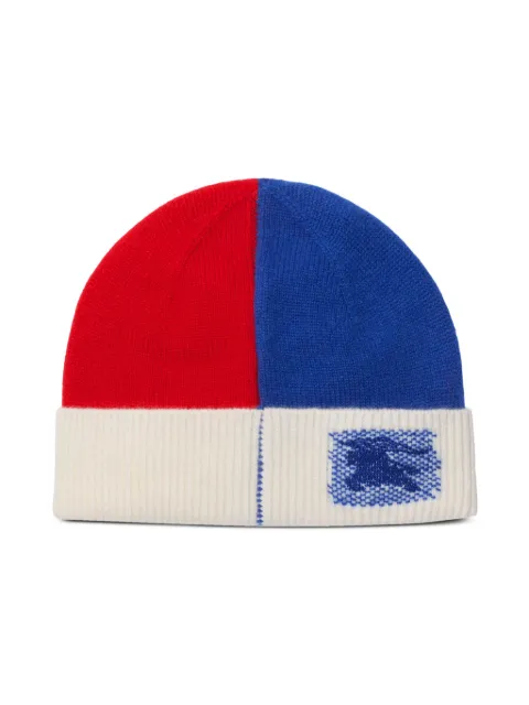 Burberry Kids colourblock beanie hat