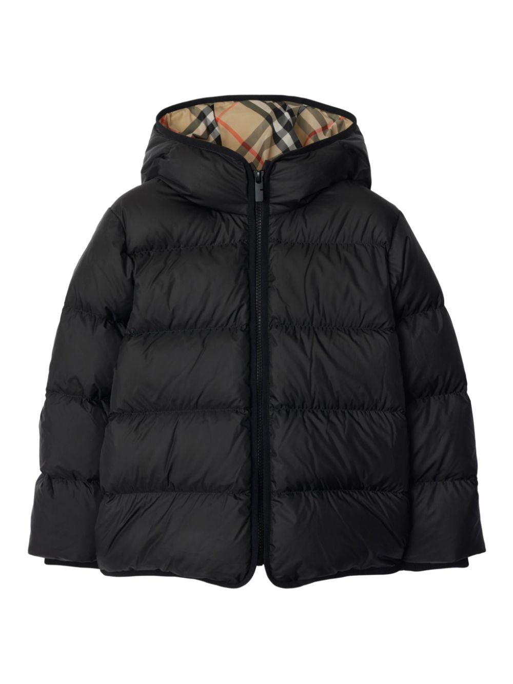 Burberry Kids Gewatteerd jack Zwart