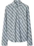 Burberry check-pattern shirt - Blue