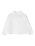 Burberry Kids embroidered-collar shirt - White