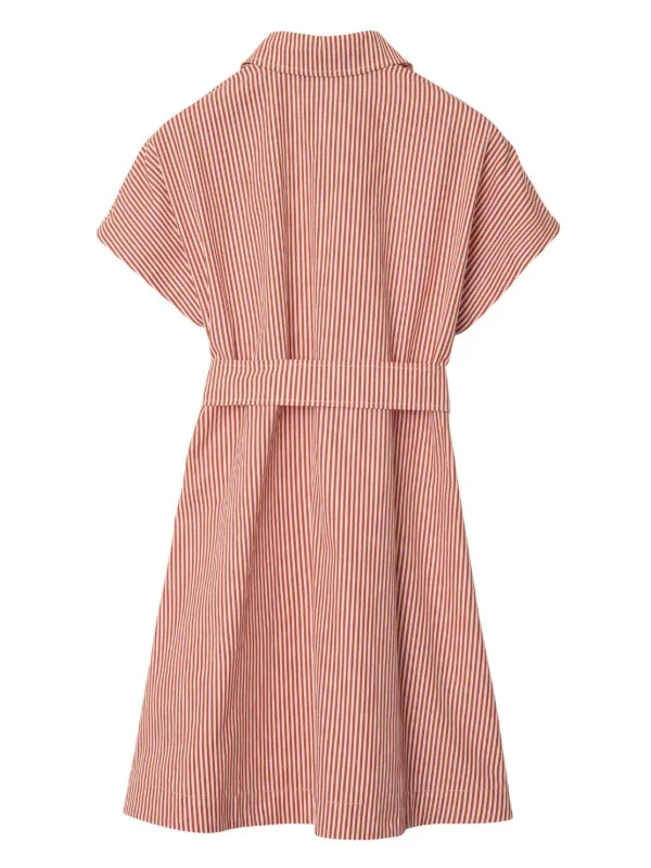 BURBERRY キッズ ストライプ ワンピース Burberry Kids ストライプ ワンピース | レッド | FARFETCH JP
