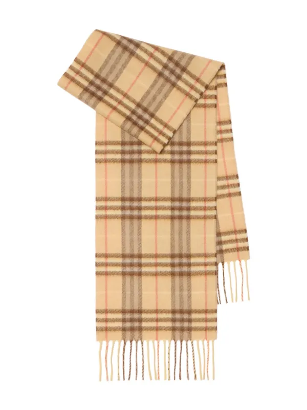 Burberry Kids check-pattern Scarf Neutrals FARFETCH BH