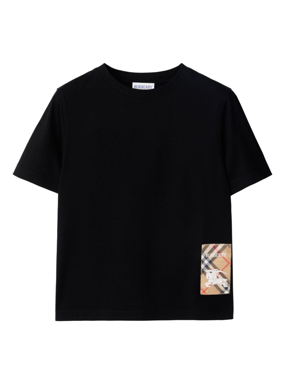 Burberry Kids Vintage Check-patch T-shirt - Black