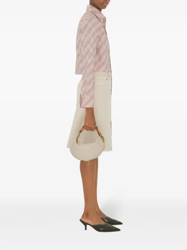 Burberry Vintage Check Cropped Shirt | Pink | FARFETCH