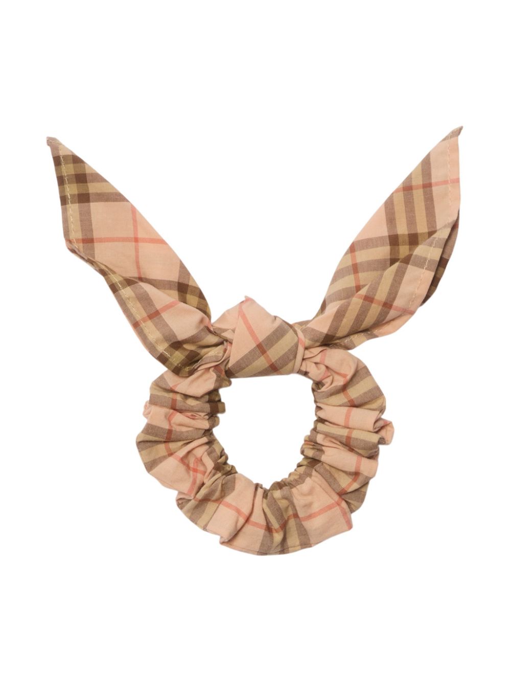 Burberry Kids Check Cotton Scrunchie - Pink