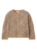 Burberry Kids check cardigan - Neutrals