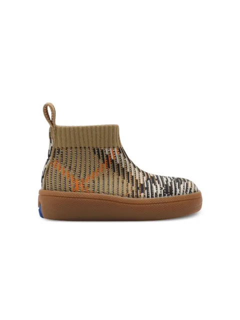 Burberry Kids checkered sneakers
