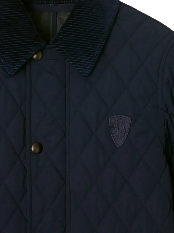 Burberry Quilted Jacket | Blue | FARFETCH