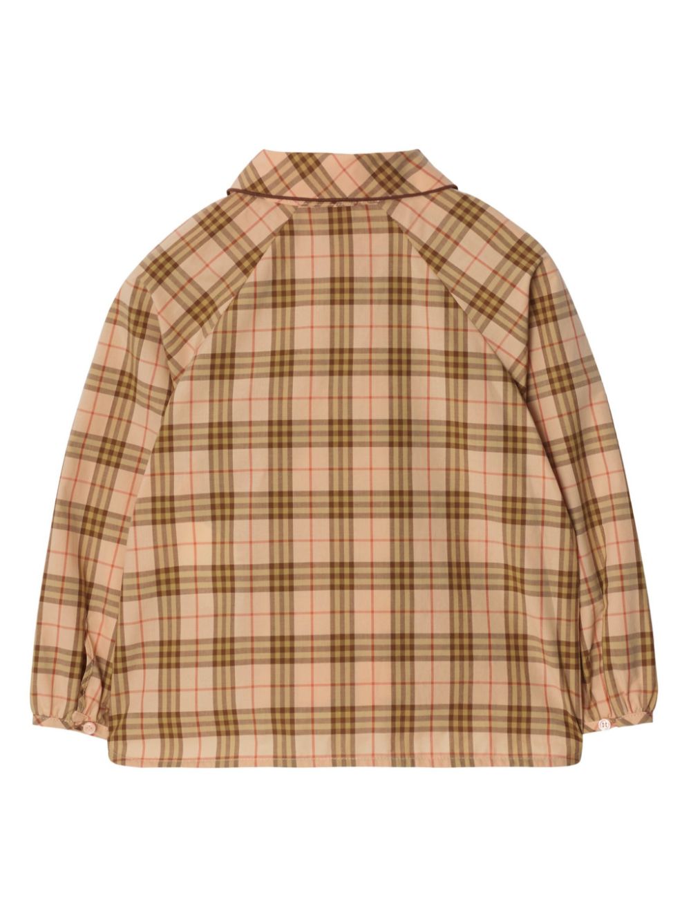 Burberry Kids check cotton shirt - Beige