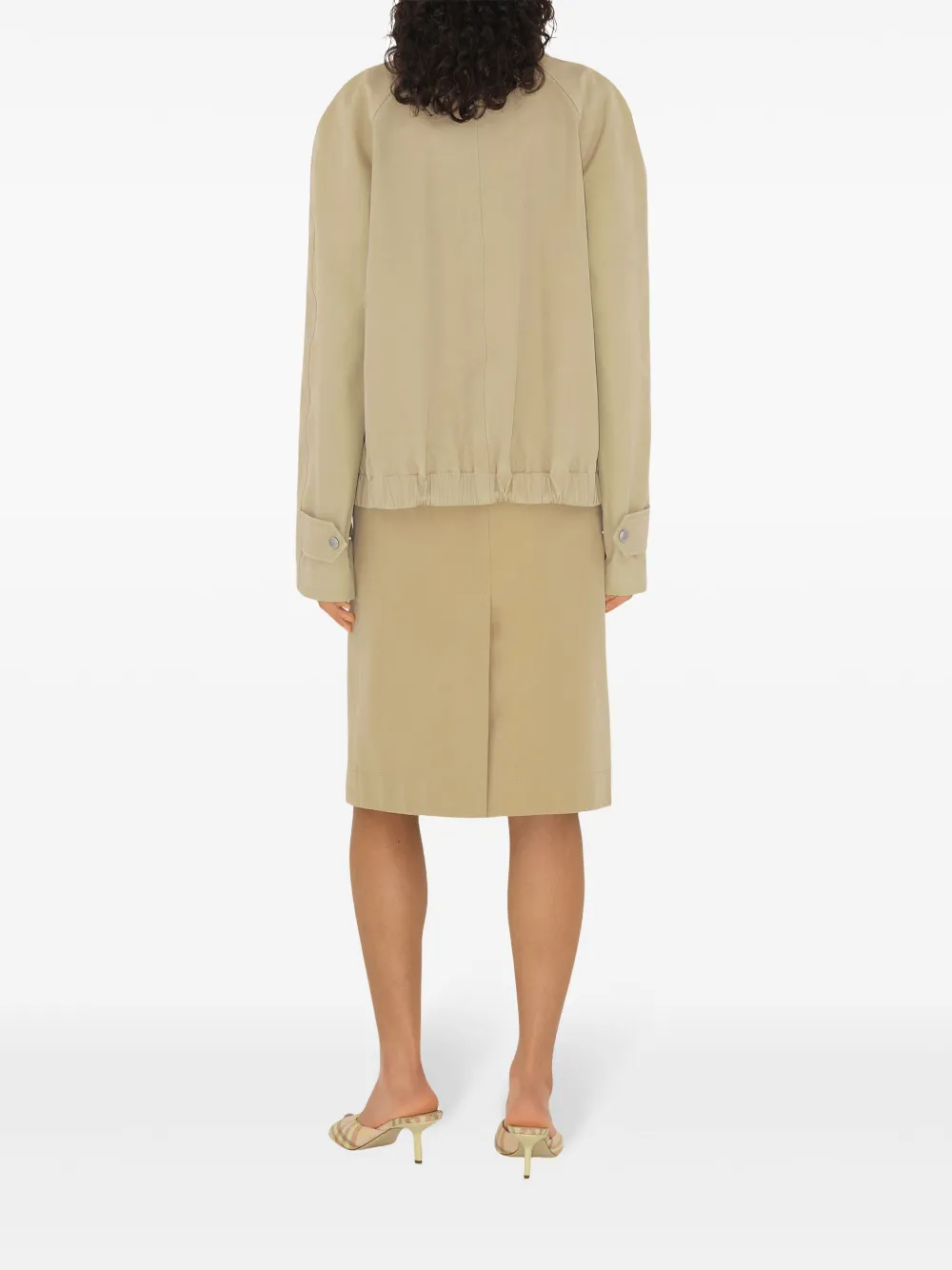 Burberry Popeline midi-wikkelrok Beige