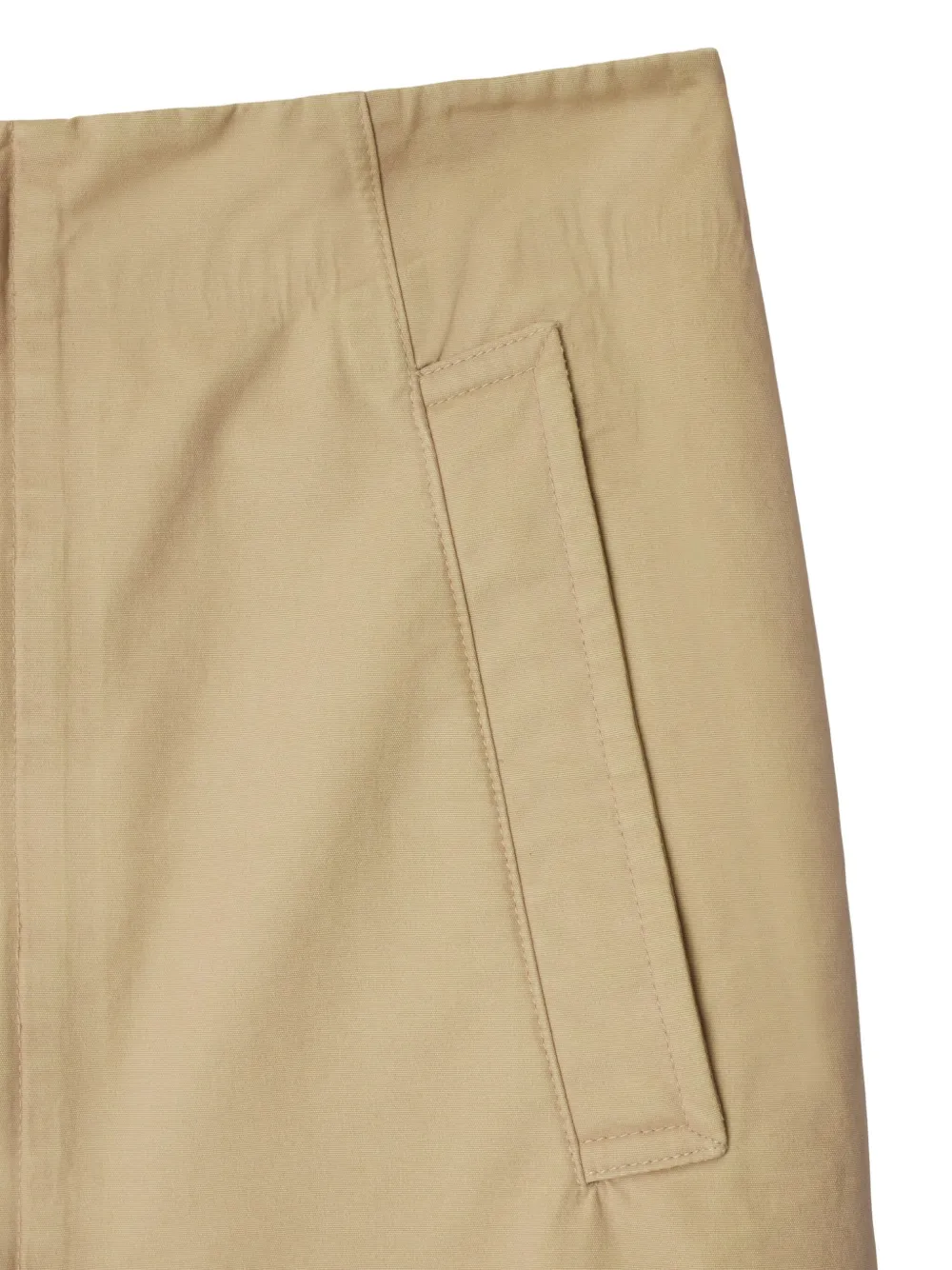 Burberry Popeline midi-wikkelrok Beige
