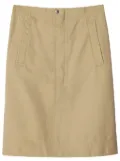 Burberry poplin midi skirt - Neutrals