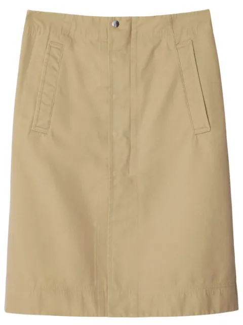 Burberry poplin midi skirt