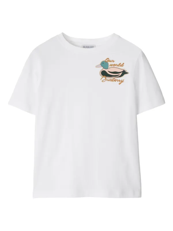 Burberry Kids プリント Tシャツ | ホワイト | FARFETCH JP