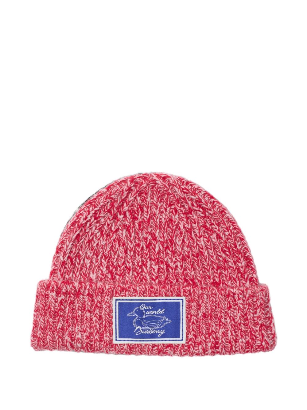 Burberry Kids colour-block cashmere beanie - Red