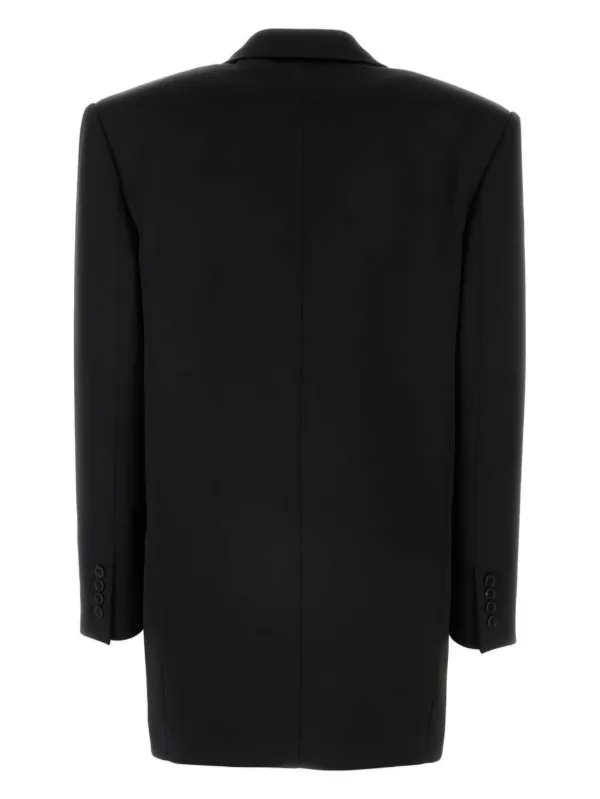 Saint Laurent Silk Blazer | Black | FARFETCH