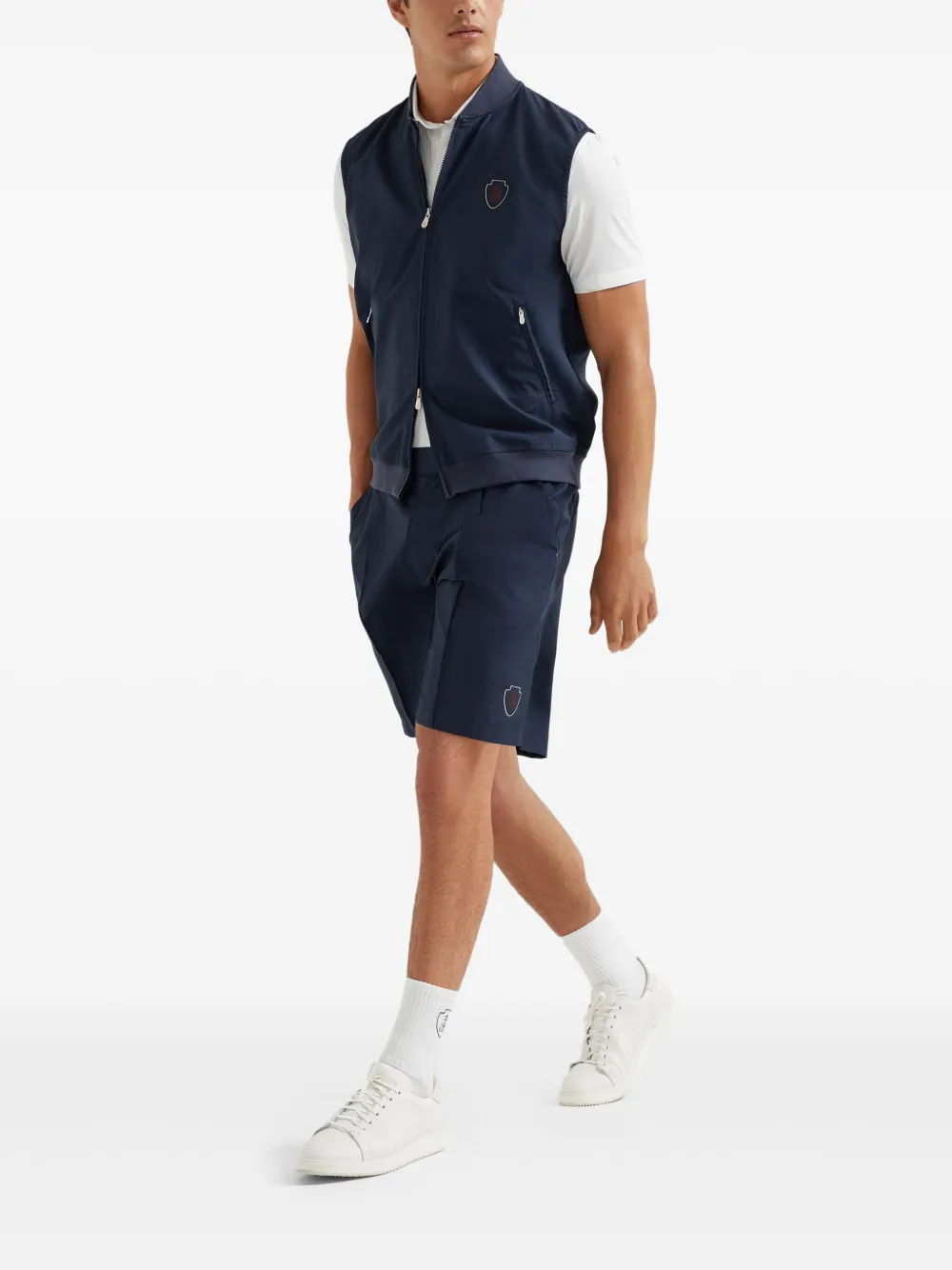 Brunello Cucinelli Nylon bermuda shorts Blauw