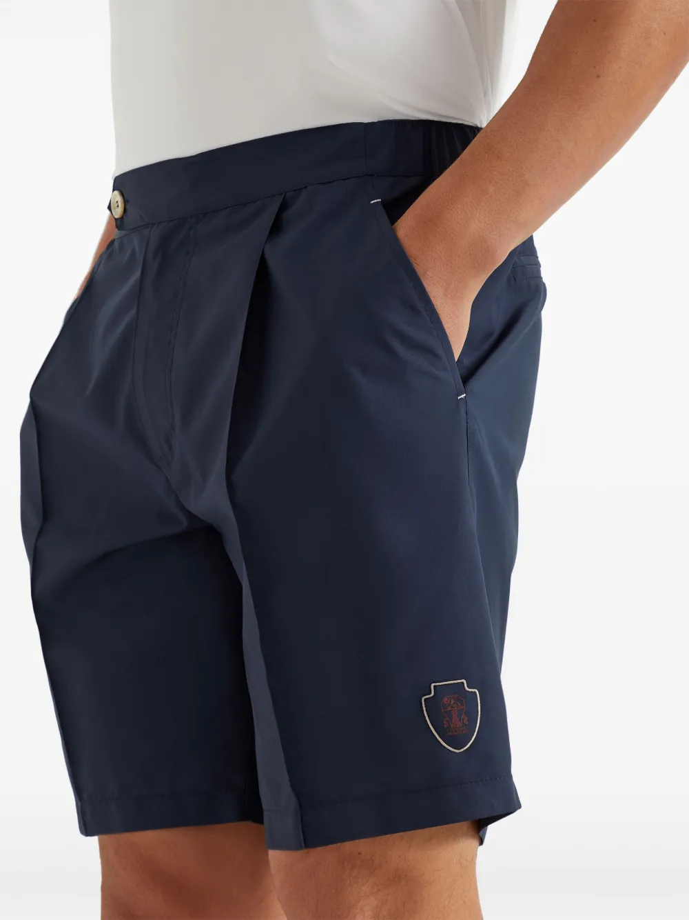 Brunello Cucinelli Nylon bermuda shorts Blauw