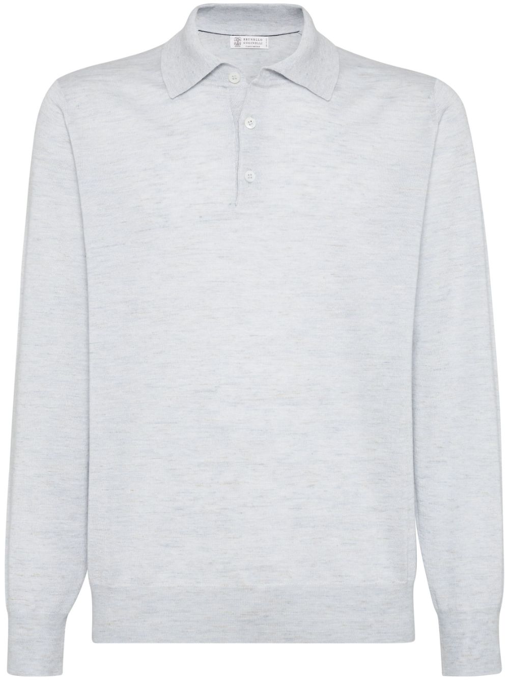 Brunello Cucinelli knitted polo shirt - Grey